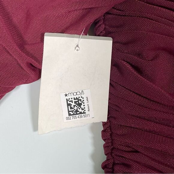 Dress the Population Dawn Bodycon Mini Dress Size S Burgundy - Picture 7 of 12